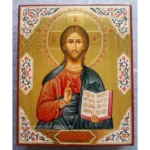 Икона Господа Вседержителя с чеканкой