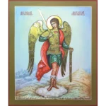 Рукописная икона Архангела Михаила