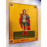 Икона Дмитрия Солунского с чеканкой